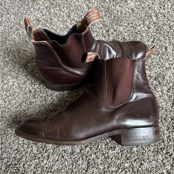 R.M. WILLIAMS brown Leather Ankle Boots - Picture 7 of 13